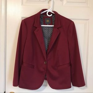 Banana Republic Burgundy Blazer